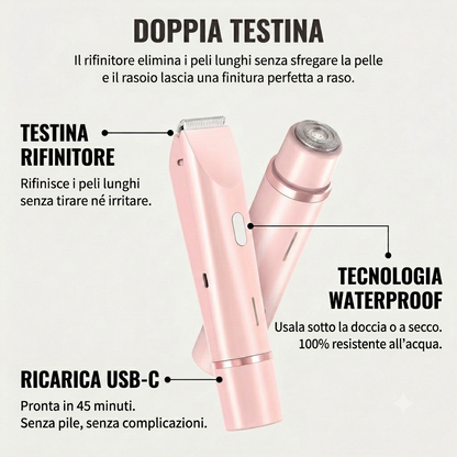 Rasoio 2 in 1 per bikini e corpo Mollie™
